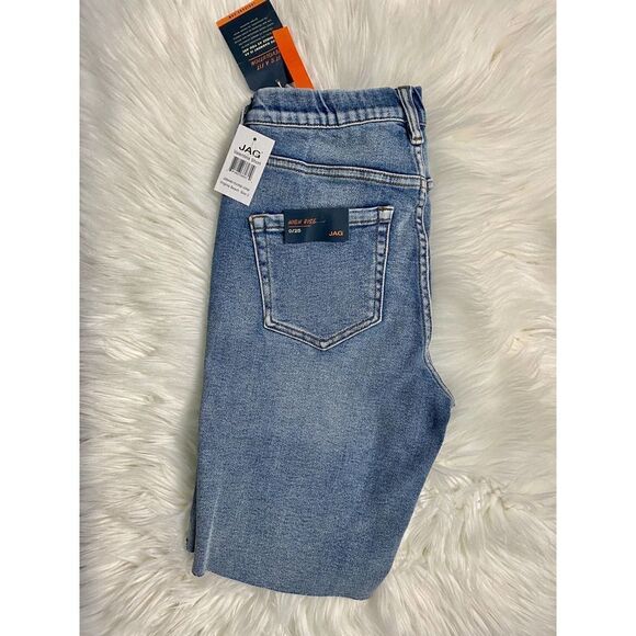 Jag Jeans Valentina High Rise Frayed Hem Denim Shorts Women's Size 0/25 NWT - Picture 12 of 13